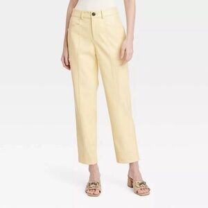 A New Day Women's High-Rise Faux Leather Ankle Trousers